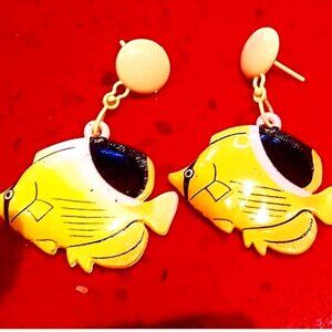 VINTAGE FISH EARRINGS
